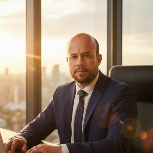 Flavio Colla em ambiente executivo